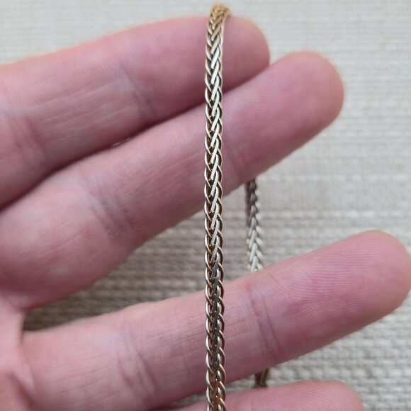 7.5 Inch Sterling Silver Unique Slightly Rustic Chain Bracelet A5449 - Picture 2 of 6